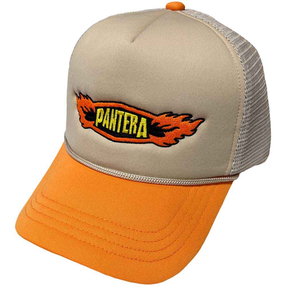 Pantera Flames Logo Neutral, Orange