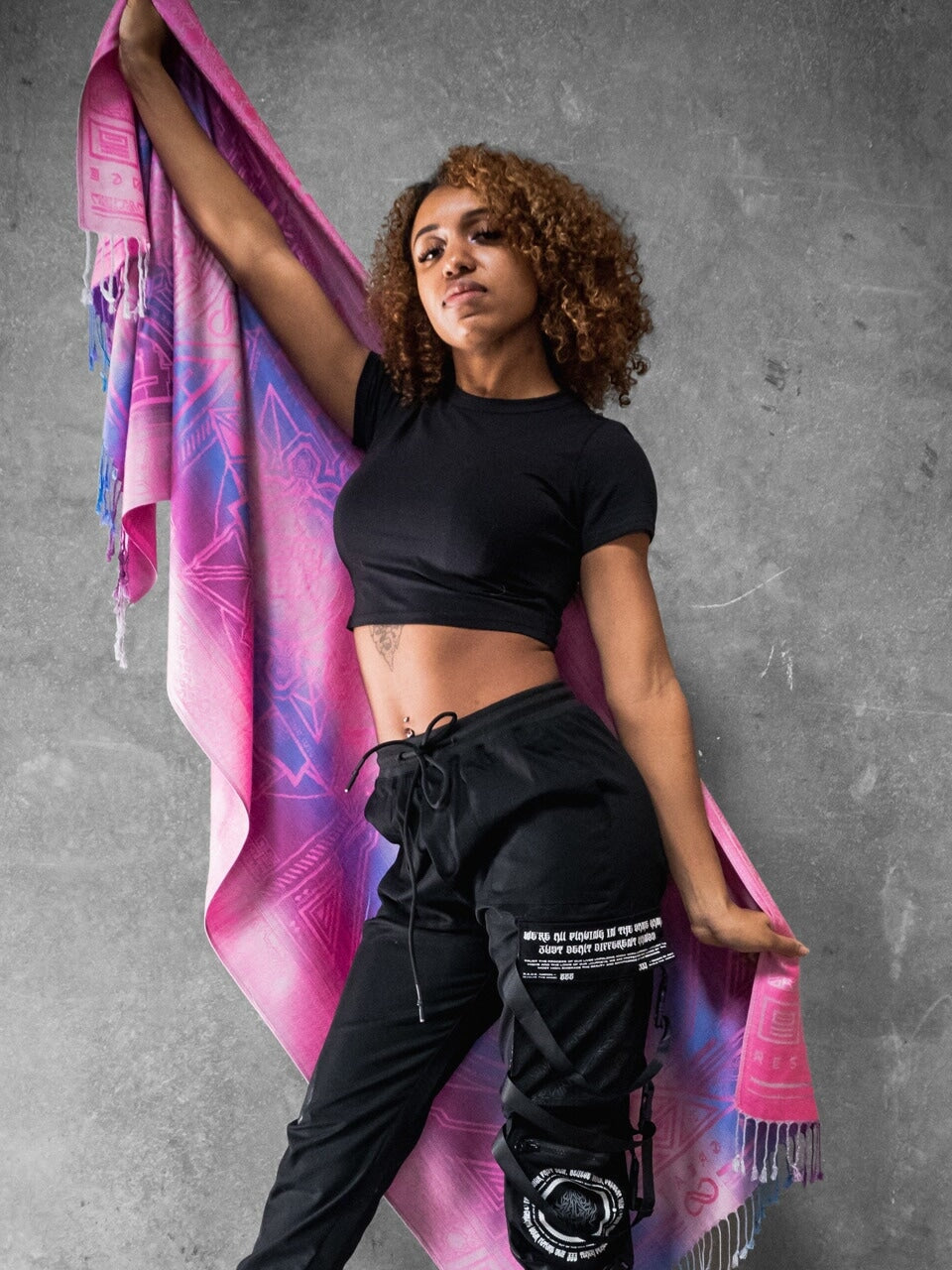 PINK AMETHYST DHARMA ✦ Festival Shawl