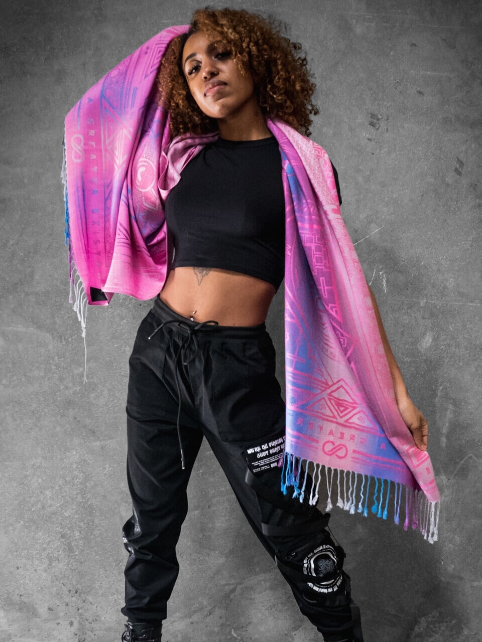 PINK AMETHYST DHARMA ✦ Festival Shawl