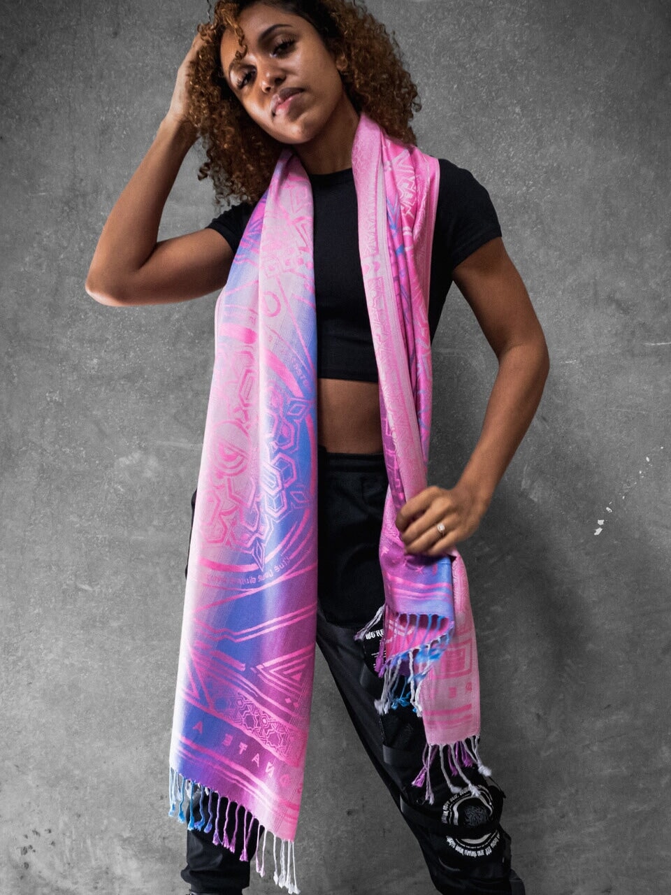 PINK AMETHYST DHARMA ✦ Festival Shawl