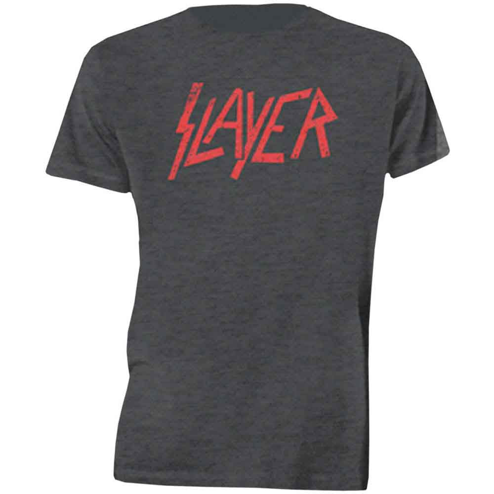 SLAYER Distressed Logo Grey
