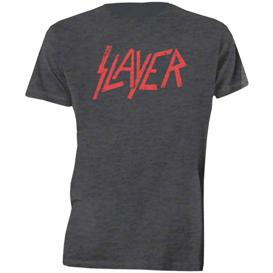 SLAYER Distressed Logo Grey