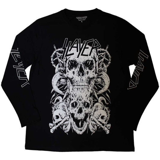 SLAYER White Skulls Black