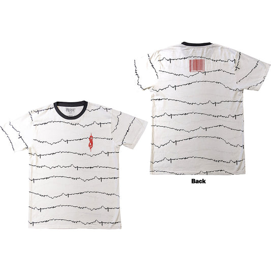 Slipknot The End, So Far Tribal-S & Barcode White