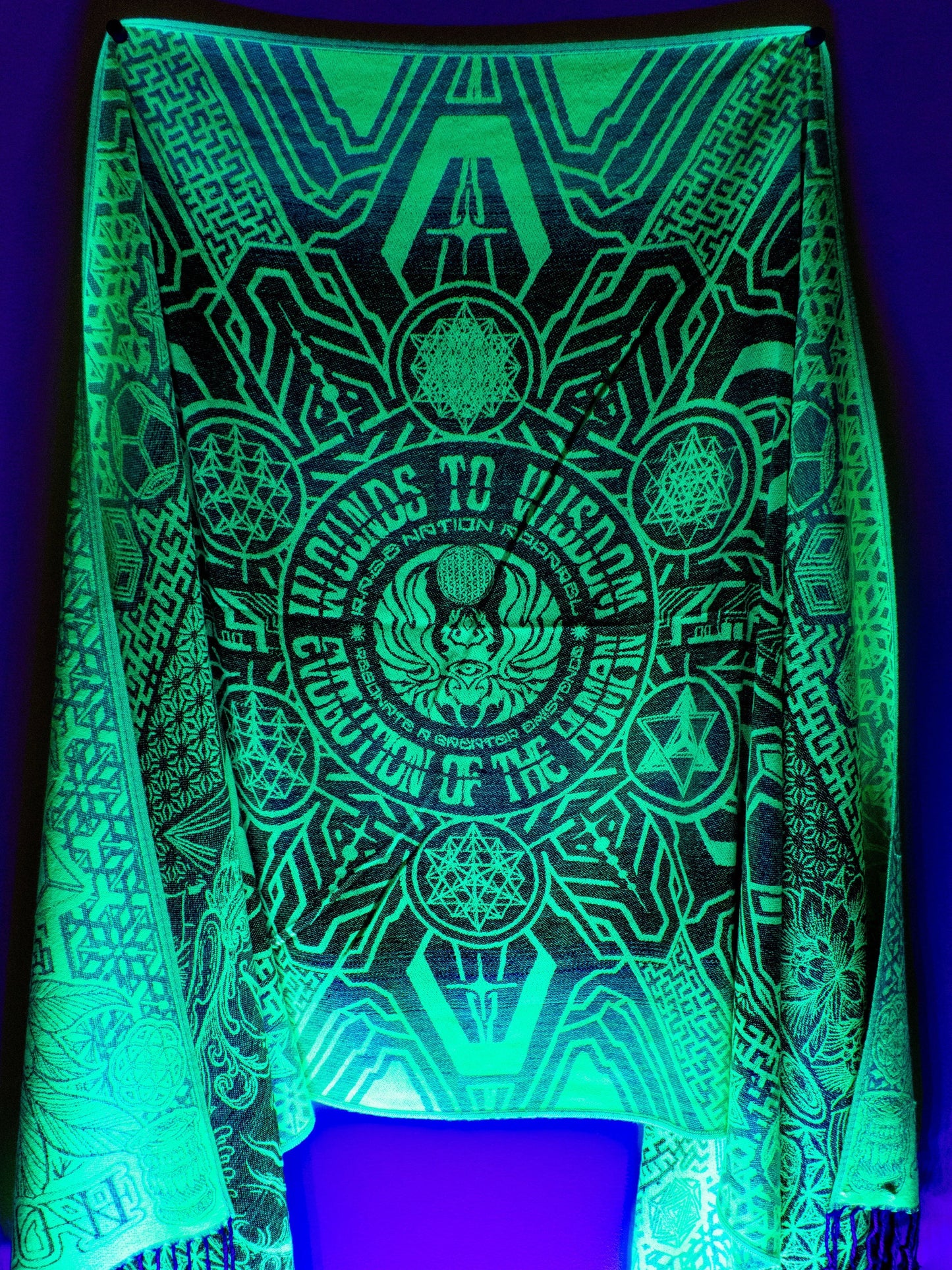 WOUNDS TO WISDOM ✦  UV Gradient Festival Shawl
