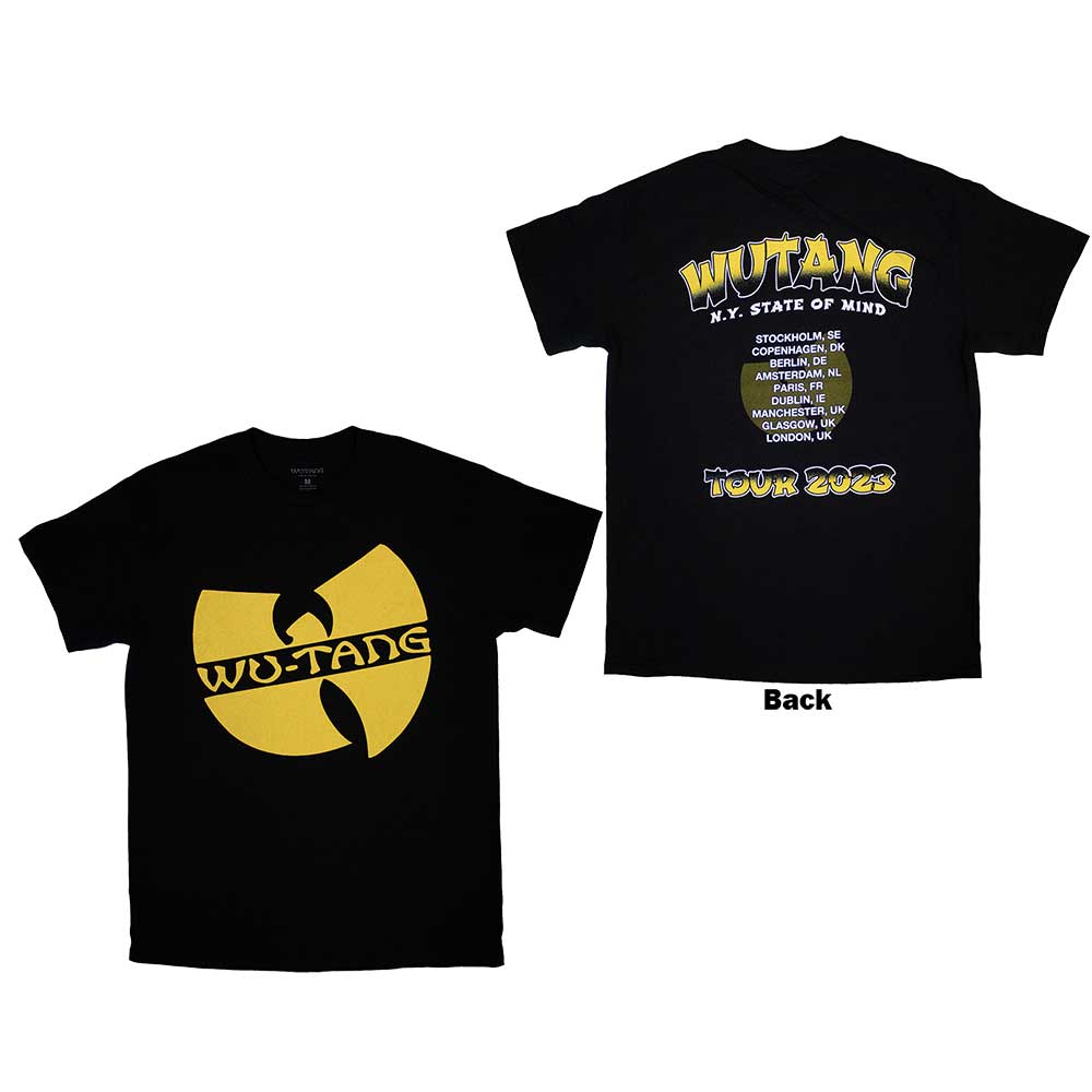 Wu-tang Clan Tour '23 Slanted Logo State Of Mind Black