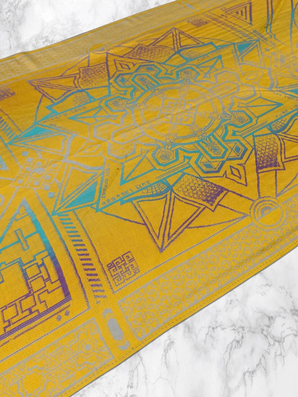 YELLOW AMETHYST DHARMA • Reversible Festival Shawl/Scarf