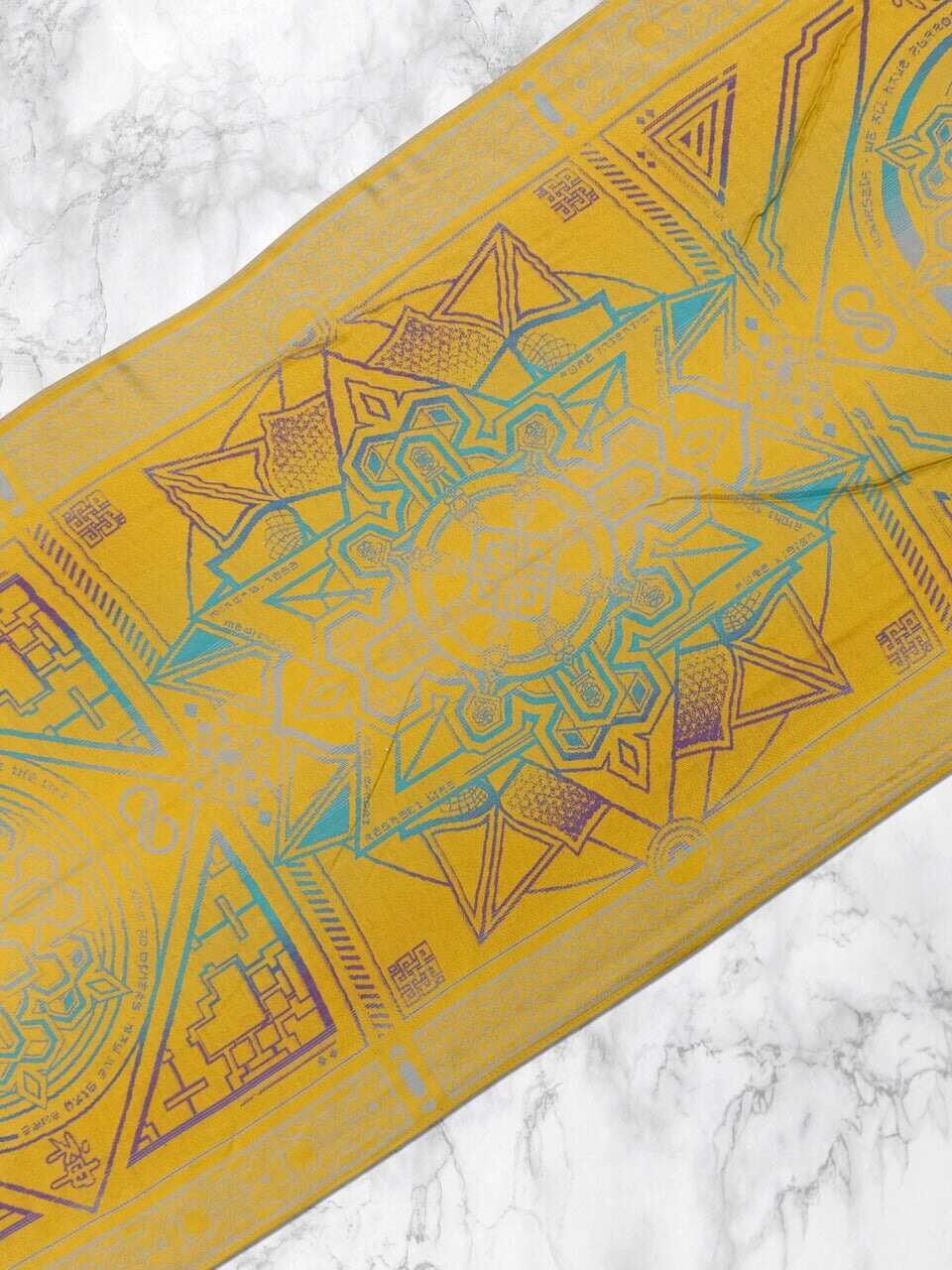 YELLOW AMETHYST DHARMA • Reversible Festival Shawl/Scarf